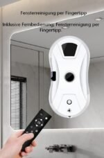 Osmo Roboclean Fensterputzroboter – Wasserspruehduesung, Fernsteuerung, 3 Reinigungsmodi, Nass- & Trockenreinigung fuer glatte Oberflaechen – Bild 7
