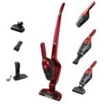 AEG Ergorapido CX7-2-45AN 2-in-1 Akku-Staubsauger – 45 Min, Tierhaardueuse, 180 Grad Drehgelenk, LED-Frontlichter, freistehend, Rot