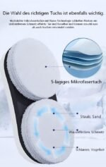 Osmo Roboclean Fensterputzroboter – Wasserspruehduesung, Fernsteuerung, 3 Reinigungsmodi, Nass- & Trockenreinigung fuer glatte Oberflaechen – Bild 4