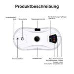Osmo Roboclean Fensterputzroboter – Wasserspruehduesung, Fernsteuerung, 3 Reinigungsmodi, Nass- & Trockenreinigung fuer glatte Oberflaechen – Bild 3