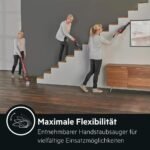 AEG Ergorapido CX7-2-45AN 2-in-1 Akku-Staubsauger – 45 Min, Tierhaardueuse, 180 Grad Drehgelenk, LED-Frontlichter, freistehend, Rot – Bild 5