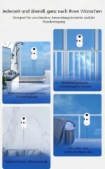 Osmo Roboclean Fensterputzroboter – Wasserspruehduesung, Fernsteuerung, 3 Reinigungsmodi, Nass- & Trockenreinigung fuer glatte Oberflaechen – Bild 2
