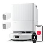 roborock Qrevo Saugroboter QV 35A – 8000Pa Saugkraft, Wischfunktion, Anti-Verfilzungs-Seitenbuers te, LiDAR-Navigation, All-in-One Dock, Weiss