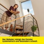 KAERCHER RCW 2 Fensterputzroboter – Automatische Fensterreinigung, 5 Modi, Sicherungsseil, Notversorgungs-Akku, 3 Paar Wischbezuege – Bild 6