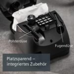 Siemens VSZ3XTRM11 Staubsauger mit Beutel 850W – XXL-Polsterduese fuer Tierhaare, Bodendueuse fuer Parkett, Teppich & Fliesen, Schwarz – Bild 6