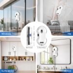 Fensterputzroboter 5600Pa – Ultra-Duenn 7,5 cm, Wasserspruhfunktion, intelligente Navigation, 3 Modi, Absturzsicherung & Fernbedienung – Bild 2