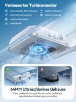 Keero W37D Fensterputzroboter 9000Pa – Vier-Duesen-System, 4 Reinigungsmodi, Randerkennung, Turbinenmotor & Sicherheitssystem – Bild 6