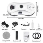 Purova Fensterputzroboter 5600Pa – Spruhfunktion, intelligente Navigation, 3 Reinigungsmodi, Sicherheitsseil & UPS fuer Fenster & Glas
