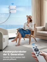 Keero W37D Fensterputzroboter 9000Pa – Vier-Duesen-System, 4 Reinigungsmodi, Randerkennung, Turbinenmotor & Sicherheitssystem – Bild 7