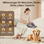 Jimmy JV35 Milbensauger 700W – UV-C Licht, Doppelter Zyklon & Heissluftfunktion, Bett-Staubsauger fuer Matratzen, Betten & Sofa – Bild 3
