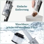 Levoit LVAC-200 Akku Staubsauger 4-in-1 – Kabellos, 99,9% Filterleistung, Anti-Tangle, fuer Tierhaare, Teppiche, Hartboeden & Auto – Bild 8