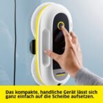 KAERCHER RCW 2 Fensterputzroboter – Automatische Fensterreinigung, 5 Modi, Sicherungsseil, Notversorgungs-Akku, 3 Paar Wischbezuege – Bild 5