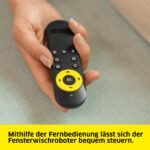 KAERCHER RCW 2 Fensterputzroboter – Automatische Fensterreinigung, 5 Modi, Sicherungsseil, Notversorgungs-Akku, 3 Paar Wischbezuege – Bild 7