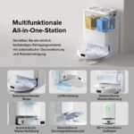 roborock Qrevo Saugroboter QV 35A – 8000Pa Saugkraft, Wischfunktion, Anti-Verfilzungs-Seitenbuers te, LiDAR-Navigation, All-in-One Dock, Weiss – Bild 3