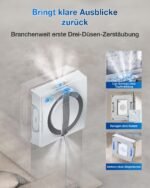 ECOVACS WINBOT W2 PRO Omni Fensterputzroboter – 6-in-1 Multifunktionsstation, 3-Duesen-Spruehkopf, Win-SLAM 4.0, 12-Stufen-Schutz, Weiss – Bild 7
