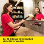 Kaercher SC 3 Deluxe Dampfreiniger – 1.900W, 3,5 Bar, 30s Aufheizzeit, 75 m2, inkl. Bodenreinigungsset, Mikrofaser & Rundbuers te – Bild 3