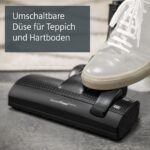 Siemens VSZ3XTRM11 Staubsauger mit Beutel 850W – XXL-Polsterduese fuer Tierhaare, Bodendueuse fuer Parkett, Teppich & Fliesen, Schwarz – Bild 9