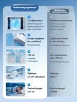 Keero W37D Fensterputzroboter 9000Pa – Vier-Duesen-System, 4 Reinigungsmodi, Randerkennung, Turbinenmotor & Sicherheitssystem – Bild 2