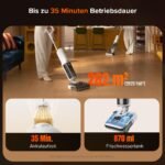 roborock F25 GT Nass-Trockensauger – 180 Grad Lay-Flat, 90 Grad Hochtemperatur-Selbstreinigung, 20.000 Pa, kabellos mit Anti-Tangle – Bild 2