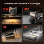 roborock F25 GT Nass-Trockensauger – 180 Grad Lay-Flat, 90 Grad Hochtemperatur-Selbstreinigung, 20.000 Pa, kabellos mit Anti-Tangle – Bild 3