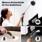 Kyapoo Dampfreiniger 1500W – 15s Aufheizzeit, 1L Tank, 6 Stufen, 3 Bar, tragbar fuer Boden, Kueche, Fenster, Bad & Auto – Bild 2