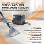 Sommertal HYDRO 9000 MAX Waschsauger 1.000W, 20 kPa – Teppichreiniger & Polsterreiniger mit Dampffunktion fuer Sofa, Auto & Matratzen – Bild 4