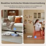 roborock Qrevo Saugroboter QV 35A – 8000Pa Saugkraft, Wischfunktion, Anti-Verfilzungs-Seitenbuers te, LiDAR-Navigation, All-in-One Dock, Weiss – Bild 8