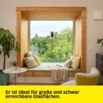 KAERCHER RCW 2 Fensterputzroboter – Automatische Fensterreinigung, 5 Modi, Sicherungsseil, Notversorgungs-Akku, 3 Paar Wischbezuege – Bild 4