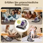 Jimmy JV35 Milbensauger 700W – UV-C Licht, Doppelter Zyklon & Heissluftfunktion, Bett-Staubsauger fuer Matratzen, Betten & Sofa – Bild 2