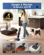 Tineco Floor ONE i6 Stretch Nass-Trockensauger – 180 Grad Lay-Flat, 20kPa, 85 Grad C Heissluft-Trocknung, 40 Min, Anti-Tangle – Bild 3
