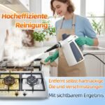 Traumheim Handdampfreiniger 1200W – 3 Bar, 14-teiliges Zubehoer, 110 Grad C, chemiefrei fuer Kueche, Boeden, Fliesen & Sofas – Bild 4