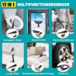 Rolipo Dampfreiniger Handgeraet 1050W – 12-teiliges Zubehoer, 135 Grad C, 100% chemiefrei fuer Haushalt, Kueche, Bad & Auto – Bild 7